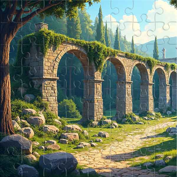 Silence of the Ancient City Ruins Jigsaw Puzzle
