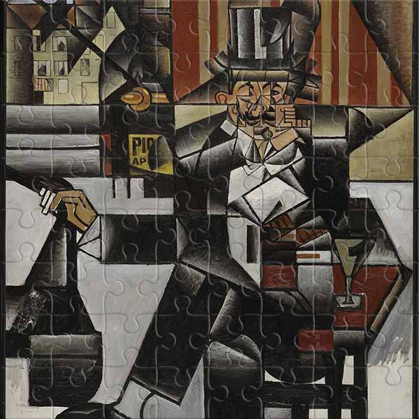 Man in a Cafe Jigsaw Puzzle