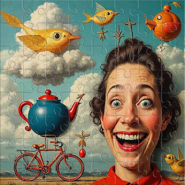 Surreal Circus of Whimsy Jigsaw Puzzle