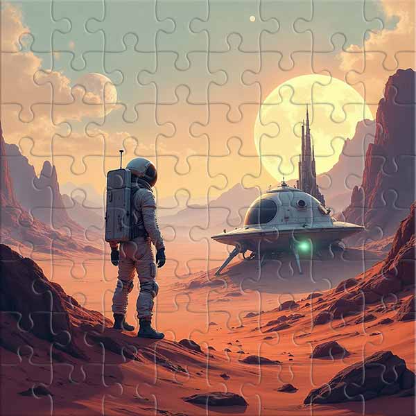 In the Shadow of Two Moons Jigsaw Puzzle