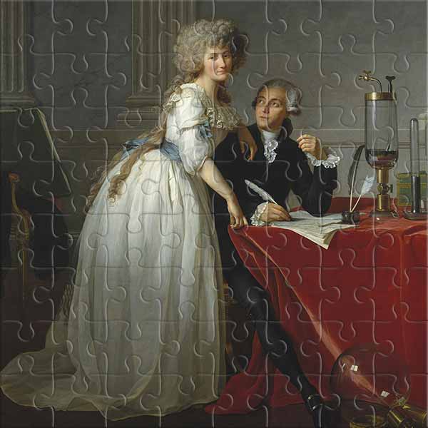 Portrait of Antoine and Marie-Anne Lavoisier Jigsaw Puzzle