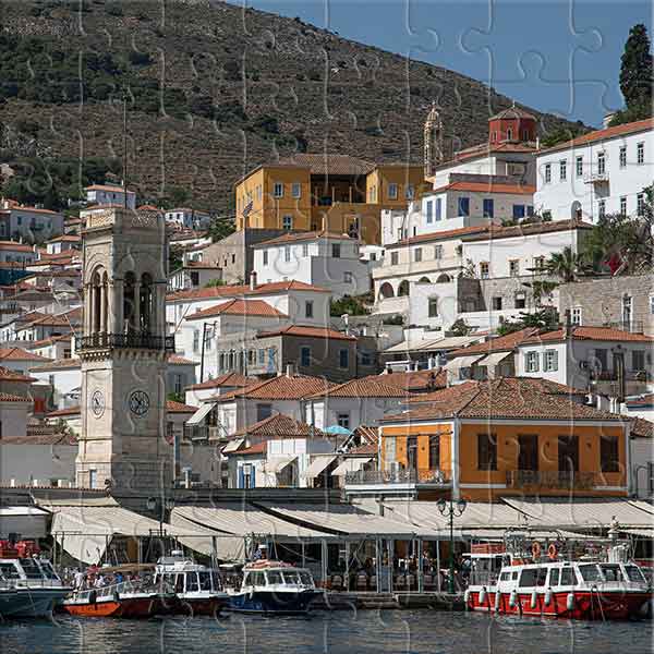 A Pearl on the Aegean Coast (Hydra, Greece) Jigsaw Puzzle