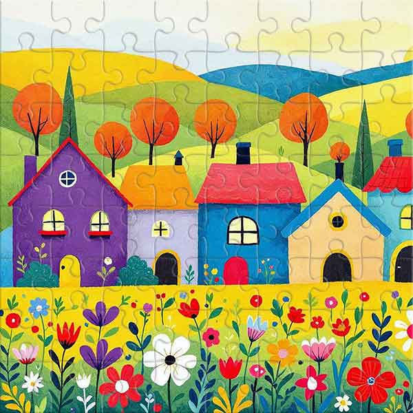 Where Houses Bloom Like Flowers Jigsaw Puzzle