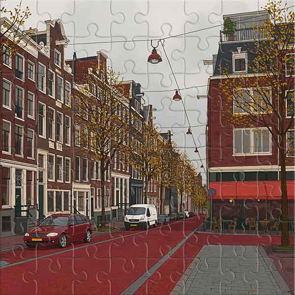 An Autumn Day in a European City Jigsaw Puzzle