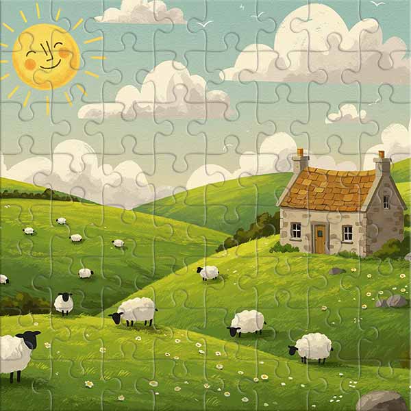 A Summer Day in the Valley Jigsaw Puzzle