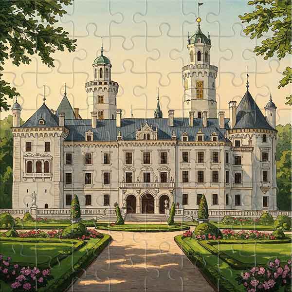 Un rêve au milieu des jardins - Château de Hluboká Puzzle