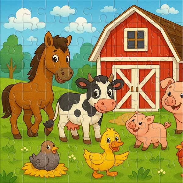 Happy Farm Jigsaw Puzzle