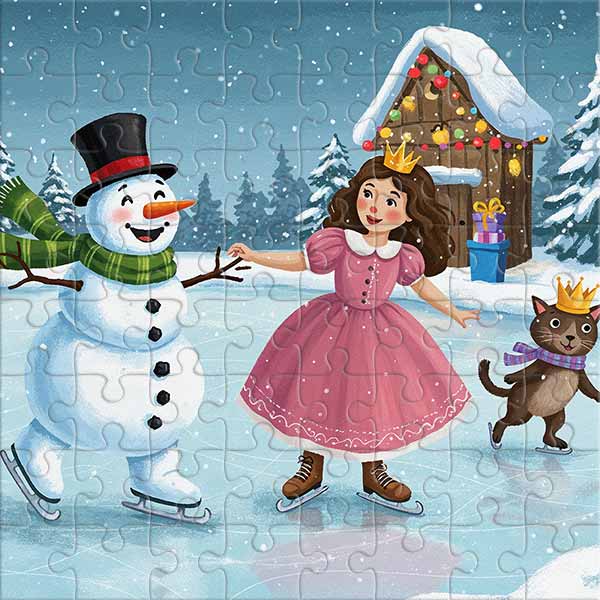 Winter Holiday on Ice Jigsaw Puzzle
