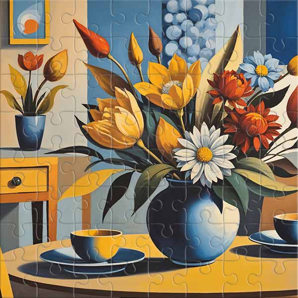 A Moment of Harmony and Color Jigsaw Puzzle