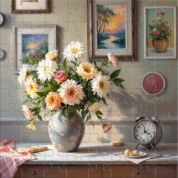 Asters et souvenirs Puzzle