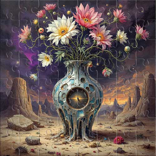 Flores de otro mundo Rompecabezas