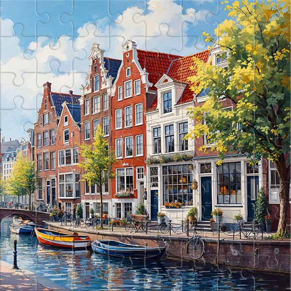 Au cœur d’une ville imaginaire Puzzle