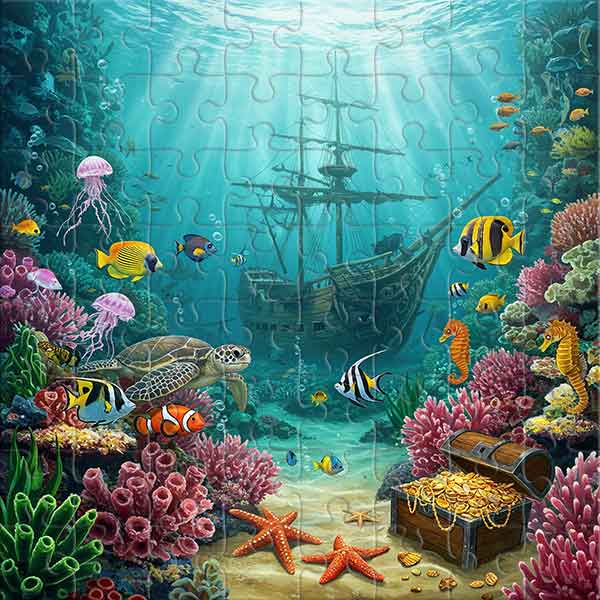 Pirate Treasure at the Bottom of the Ocean Jigsaw Puzzle
