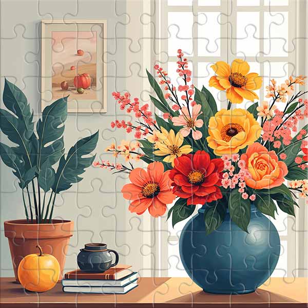 The Comfort and Beauty of Flowers Jigsaw Puzzle
