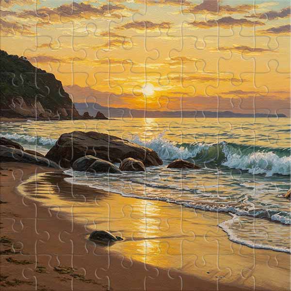 Soirée sur la côte Puzzle