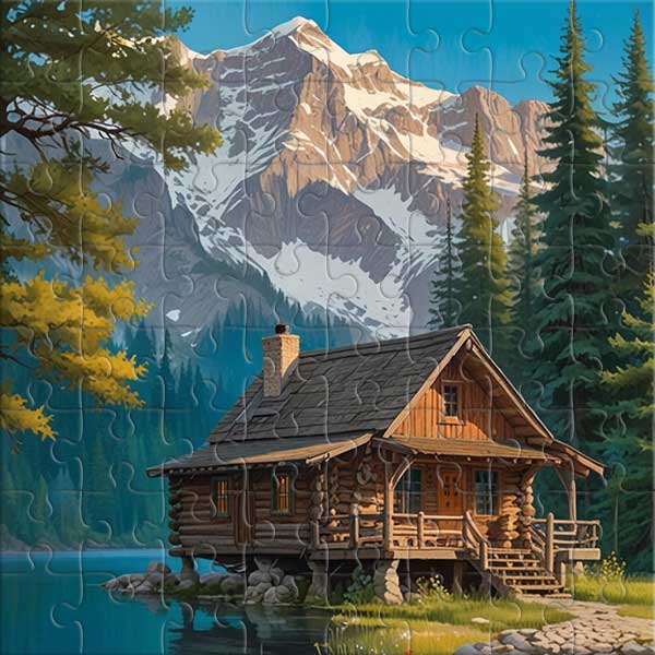 Paix dans les montagnes Puzzle