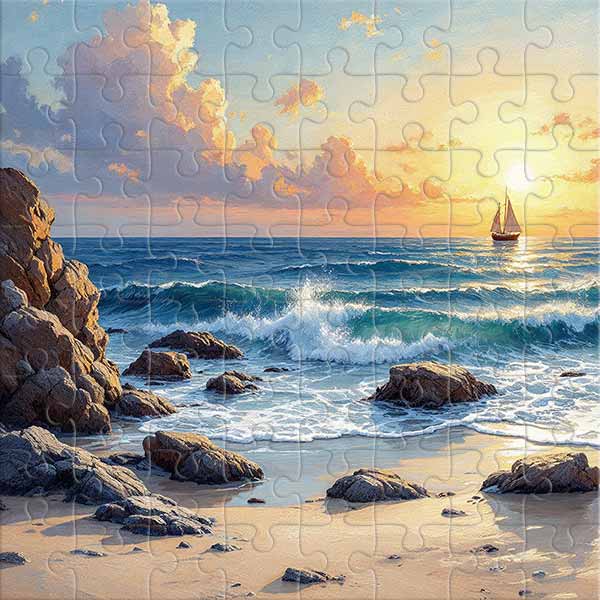 Voilier à l’horizon marin Puzzle