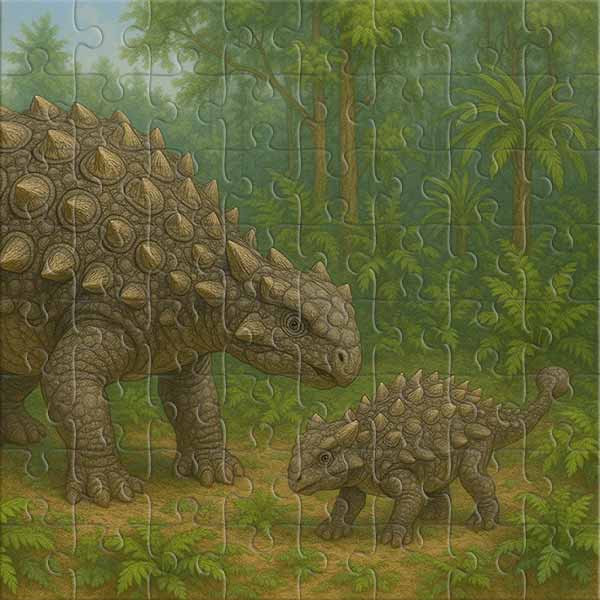 Ankylosaurus Rompecabezas