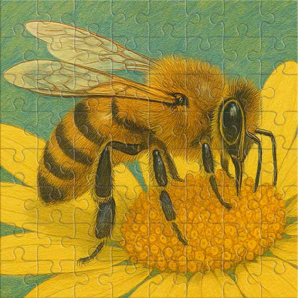 Abeja melífera Rompecabezas